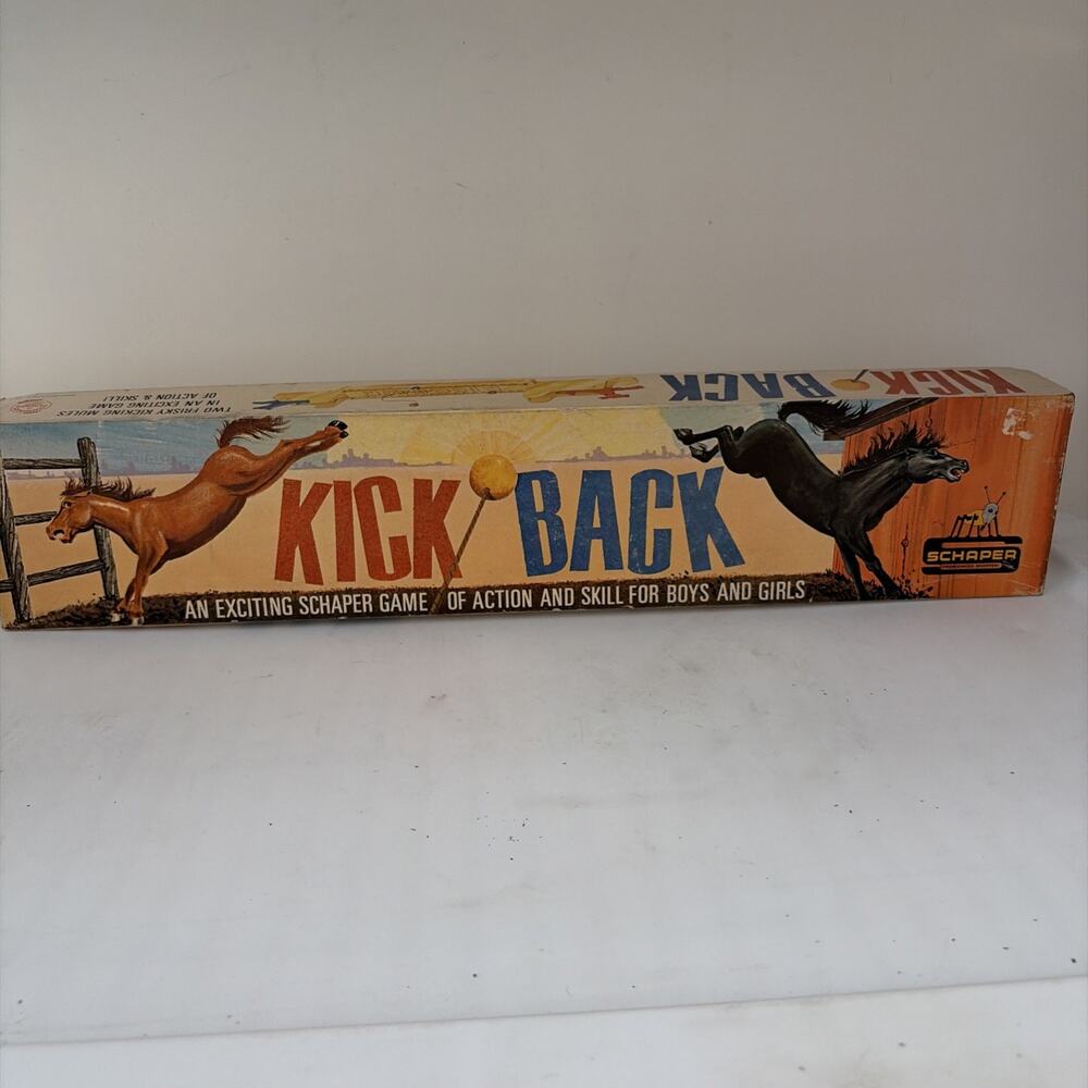 Vintage Schaper Kick Back Game of Action & Skill Sealed In Original Box 1965